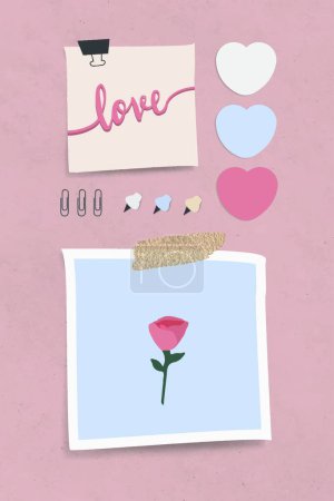 Illustration for Set of valentine 's day elements - Royalty Free Image
