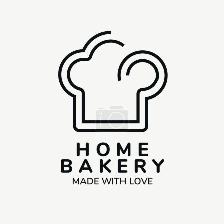 Illustration for Home bakery logo vector illustration - Royalty Free Image