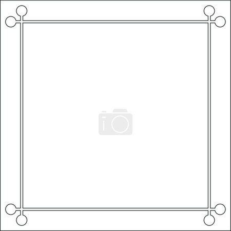 Illustration for "Mid century 50s frame photo border" - Royalty Free Image