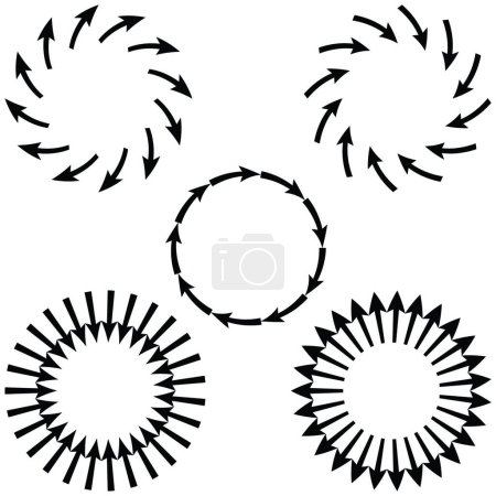 Illustration for "set of arrow circles" - Royalty Free Image
