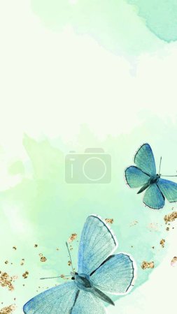 Téléchargez les illustrations : Illustration vectorielle de fond papillons - en licence libre de droit