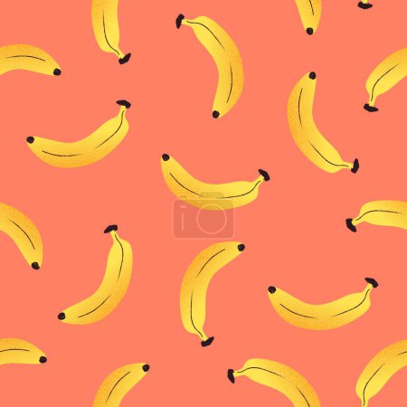 Téléchargez les illustrations : Fond banane illustration vectorielle moderne - en licence libre de droit
