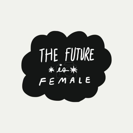 Téléchargez les illustrations : L'avenir est l'illustration vectorielle féminine - en licence libre de droit