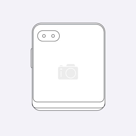 Illustration for Vector illustration of smartphone icon - Royalty Free Image