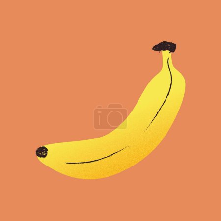 Illustration for Yellow Banana  vector illustration - Royalty Free Image