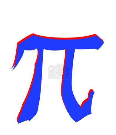 Téléchargez les illustrations : Illustration vectorielle constante du symbole Pi - en licence libre de droit