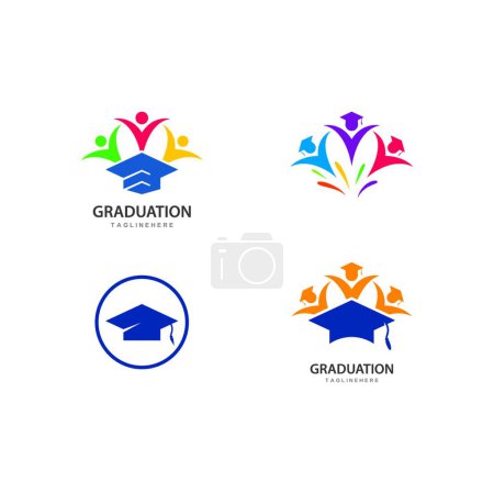 Téléchargez les illustrations : Education Logo illustration vectorielle moderne - en licence libre de droit