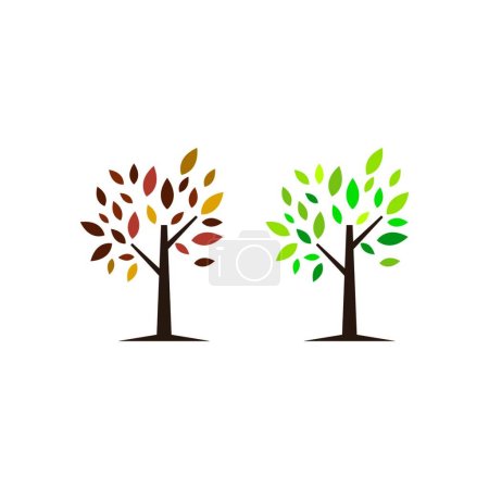 Illustration for "Trees nature"  vector illustration - Royalty Free Image