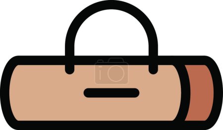 Illustration for Bag icon vector illustration - Royalty Free Image