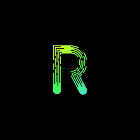 Illustration for "Initial letter r " vector illustration - Royalty Free Image