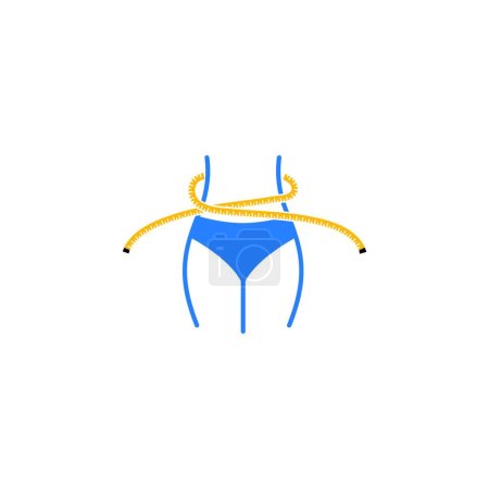 Illustration for "Weight loss vector"  web icon vector illustration - Royalty Free Image