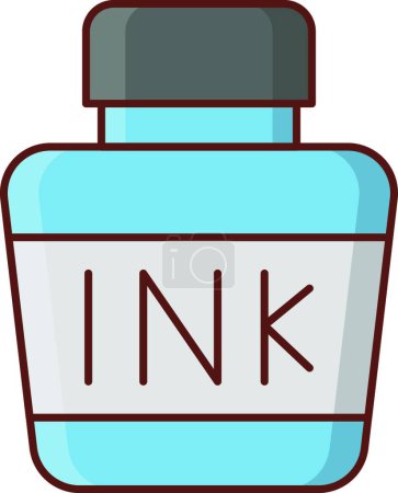Illustration for "ink " web icon vector illustration - Royalty Free Image