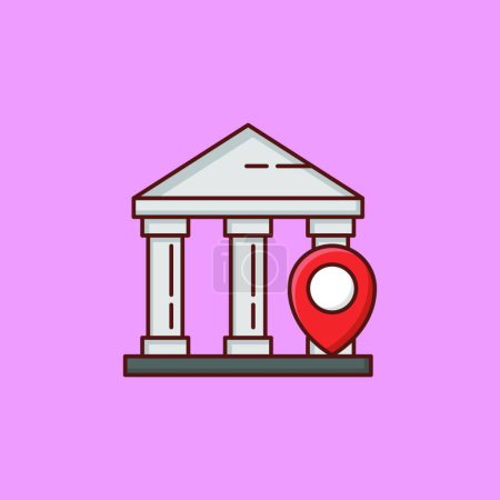 Illustration for Location pin icon vector illustration - Royalty Free Image