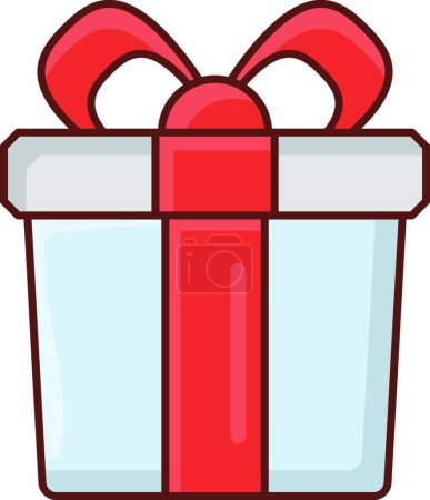 Illustration for Gift   web icon vector illustration - Royalty Free Image