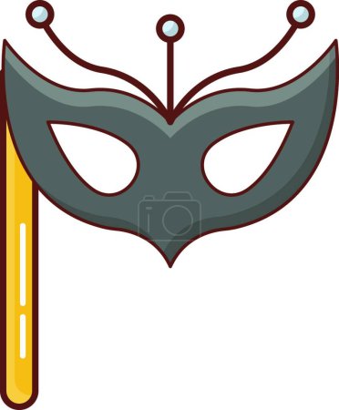 Ilustración de Máscara icono web vector ilustración - Imagen libre de derechos