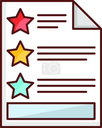 Illustration for Review icon, vector illustration - Royalty Free Image