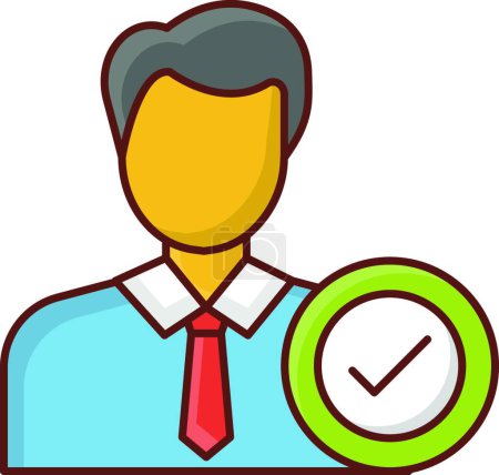 Illustration for Selected icon vector illustration - Royalty Free Image