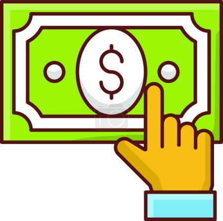 Illustration for Pay per click icon vector illustration - Royalty Free Image