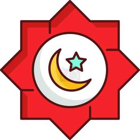 Illustration for Islamic icon sign vector illustration - Royalty Free Image