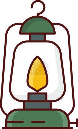 Illustration for Lantern icon vector illustration - Royalty Free Image