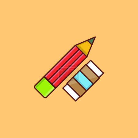 Téléchargez les photos : "crayon "illustration vectorielle icône web - en image libre de droit