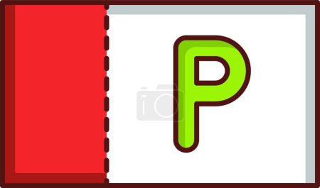Illustration for Car parking icon vector illustration - Royalty Free Image