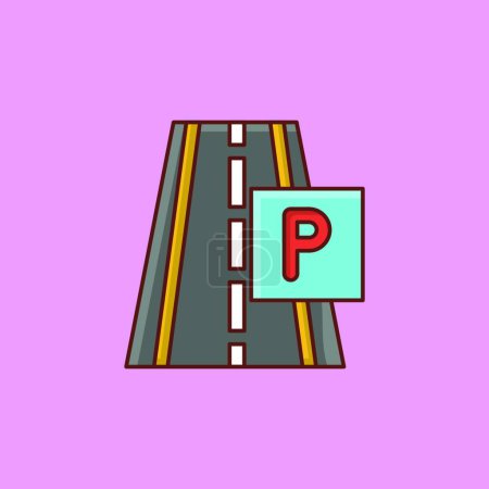 Ilustración de "carretera "ilustración del vector icono web - Imagen libre de derechos