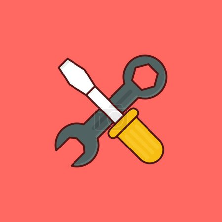 Illustration for Tools  icon vector illustration - Royalty Free Image