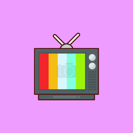Illustration for "television " web icon vector illustration - Royalty Free Image
