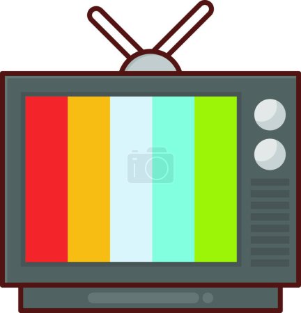 Ilustración de "televisión "icono web vector ilustración - Imagen libre de derechos