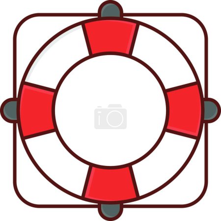 Illustration for Lifeguard icon, vector illustration - Royalty Free Image