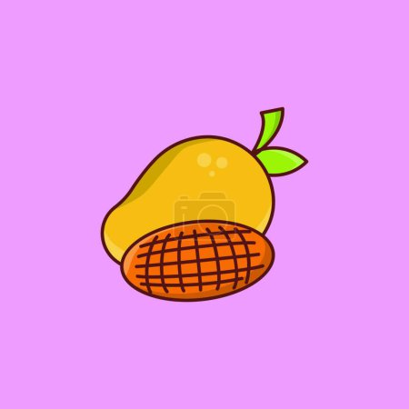 Illustration for Mango icon, vector illustration - Royalty Free Image