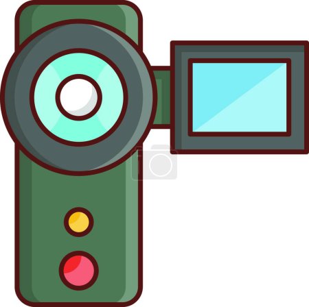Illustration for Video icon. vector illustration - Royalty Free Image