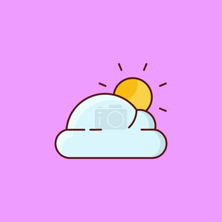 Illustration for "sunset icon, vector illustration simple design - Royalty Free Image