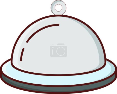 Illustration for "dish icon, vector illustration simple design - Royalty Free Image