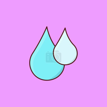 Illustration for Drops icon. vector illustration - Royalty Free Image