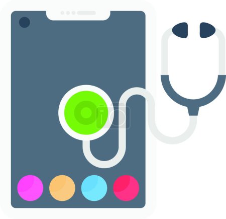 Illustration for Health icon. vector illustration - Royalty Free Image