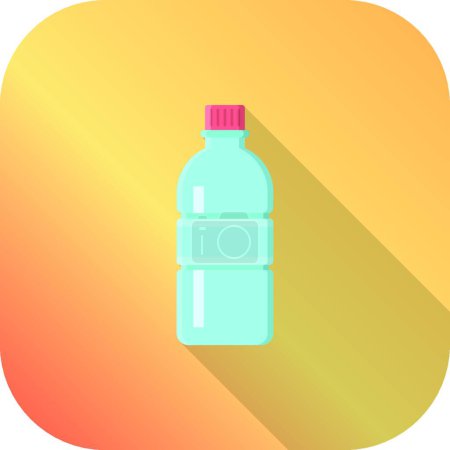 Illustration for Water bottle icon, vector illustration - Royalty Free Image