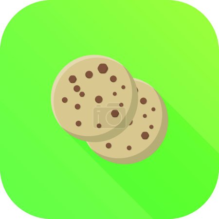 Illustration for Biscuits icon, vector illustration - Royalty Free Image