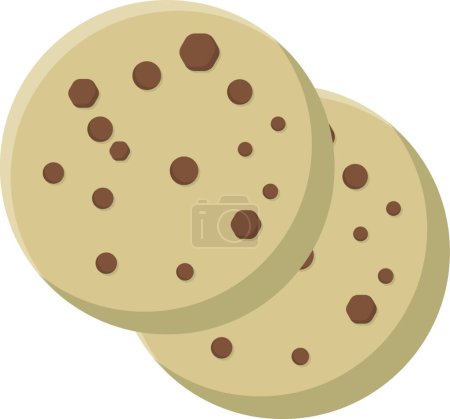 Téléchargez les illustrations : Icône de biscuits, illustration vectorielle - en licence libre de droit