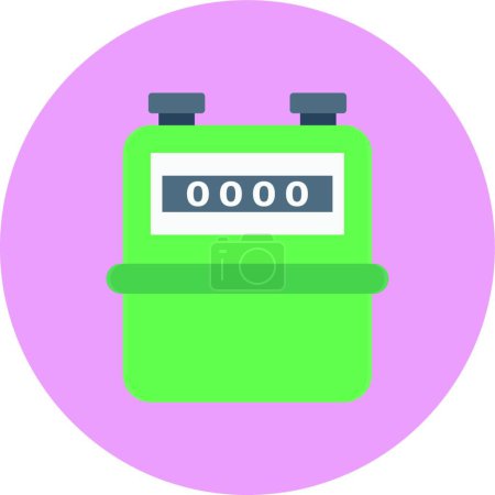 Illustration for Meter icon, vector illustration - Royalty Free Image
