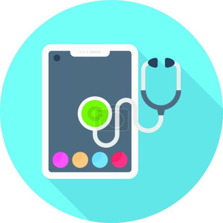 Illustration for Health icon, vector illustration - Royalty Free Image