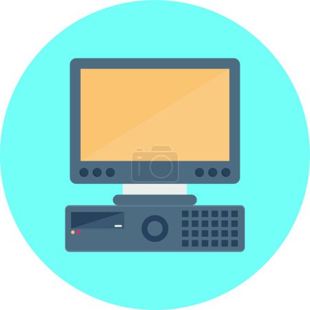 Illustration for Computer icon, vector illustration - Royalty Free Image