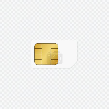 Ilustración de Sim tarjeta icono vector ilustración - Imagen libre de derechos