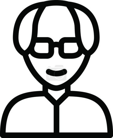 Ilustración de Persona icono web vector ilustración - Imagen libre de derechos