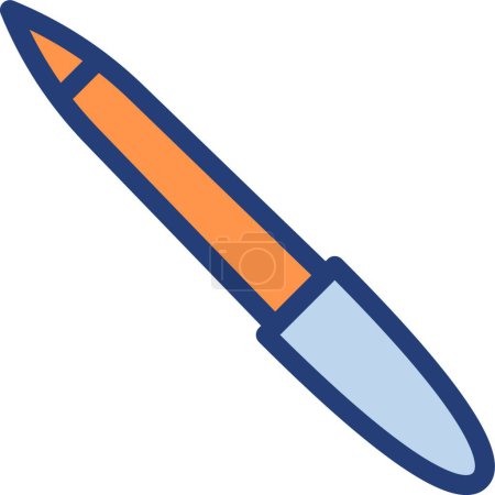 Téléchargez les illustrations : Illustration vectorielle icône crayon - en licence libre de droit