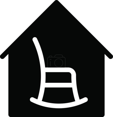 Illustration for House icon, vector illustration - Royalty Free Image