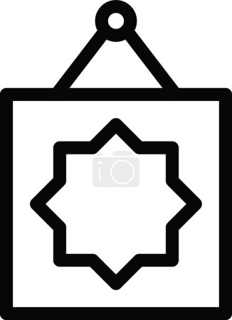 Ilustración de Ilustración vector de icono de placa de estrella - Imagen libre de derechos