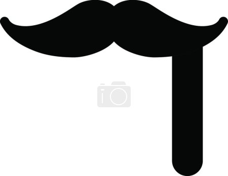 Ilustración de Icono de bigote vector ilustración - Imagen libre de derechos