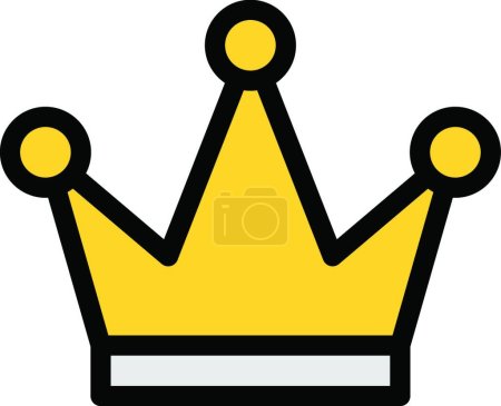 Illustration for Crown icon, web simple illustration - Royalty Free Image
